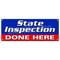 Signmission STATE INSPECTION DONE HERE BANNER SIGN law inspector B-State Inspection Done Hr - alternate 1
